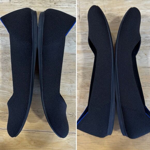 ROTHY'S Lot Of 2 Pair The Flat Black & The Loafer Navy Size 8 Pristine & EUC - Picture 6 of 12